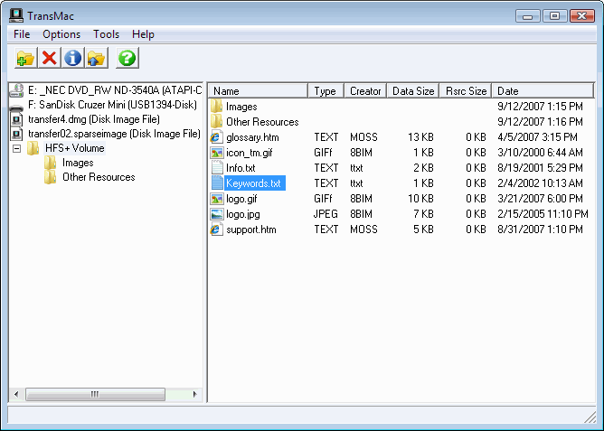 Linux open dmg file